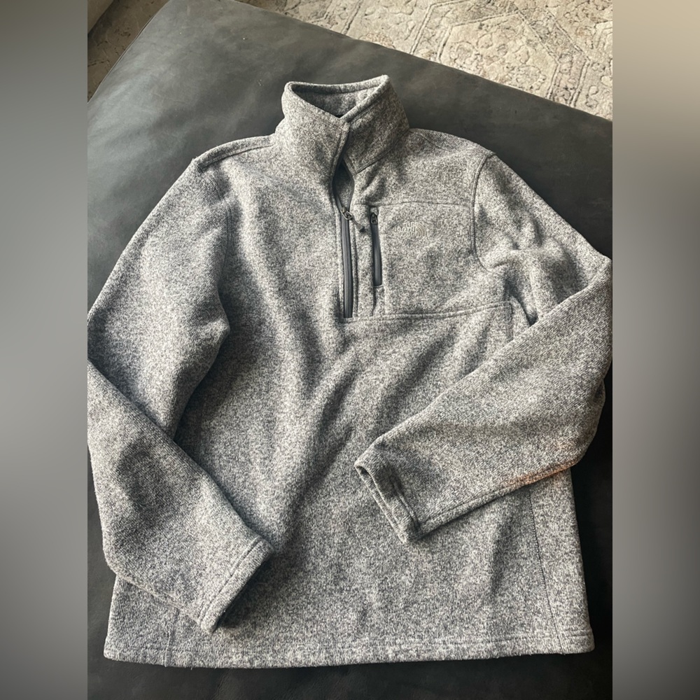 Gray Quarter-Zip Pullover - image 1